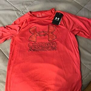 Brand new youth red Under Armour shirt